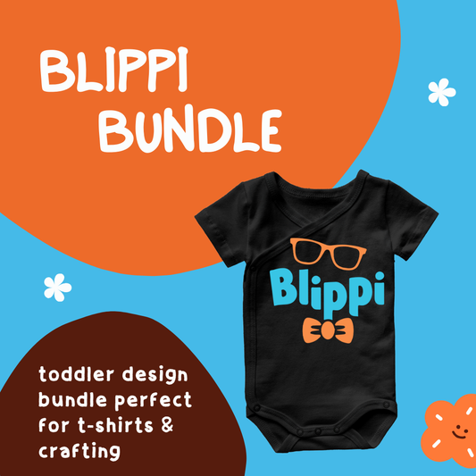 Toddler Character SVG PNG Bundle, 110 Digital Downloads Bundle, Blippi Cut File, Cut files for Kids, T-Shirt printing, Toddlers