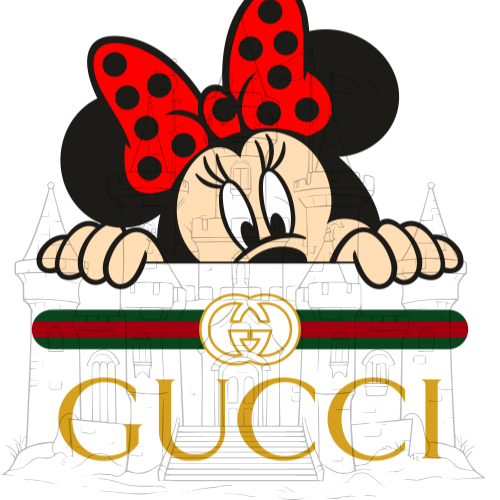 Minnie Mouse x Gucci Mashup Art - Digital Download PNG